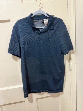 Adidas Primegreen Golf Polo Men's M Navy Tonal Camo Performance Stretch Shirt